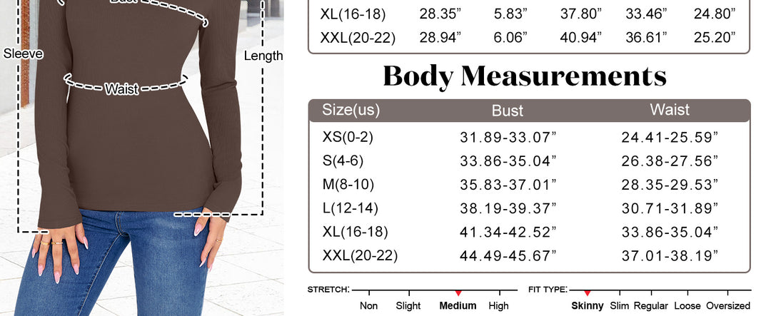 ANRABESS Women's Lettuce Trim Mock Neck Long Sleeve Tops 2025 Casual Dressy Ribbed Knit Slim Fit Tee Shirt Fall Layer Outfits