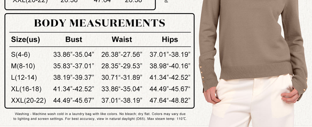 ANRABESS Turtleneck Sweaters for Women 2025 Fall Long Sleeve Dressy Casual Soft Knitted Button Basic Pullover Tops Outfits