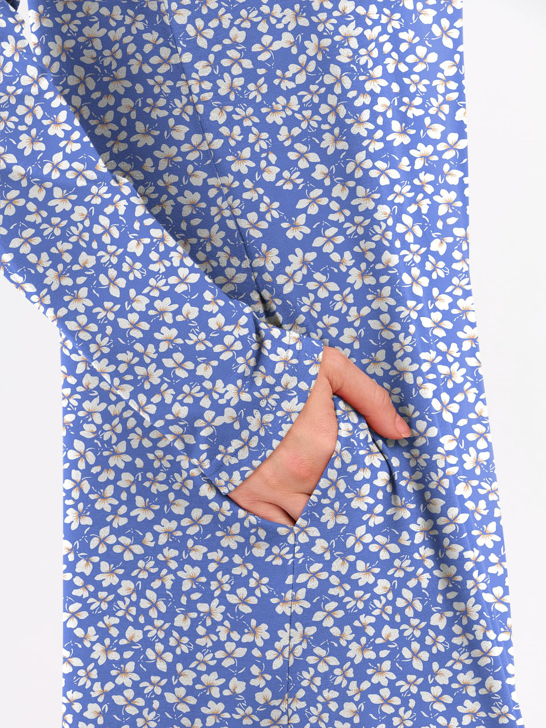 ANRABESS Women's Long Sleeve Maxi Dresses 2025 Fall Outfits Casual Loose Split Travel Vacation T Shirt Dress with Pockets