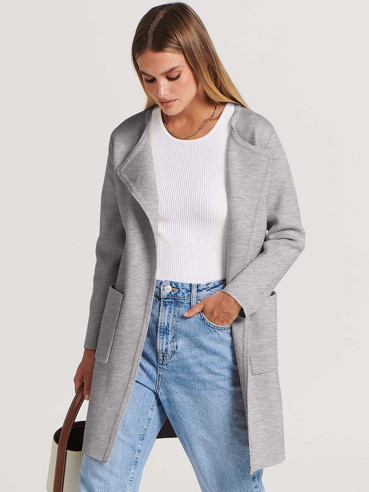 ANRABESS Womens Cardigan Sweater Open Front Knit Long Coatigan Dressy Casual Jacket Coat 2025 Fall Outfits Classy Clothes