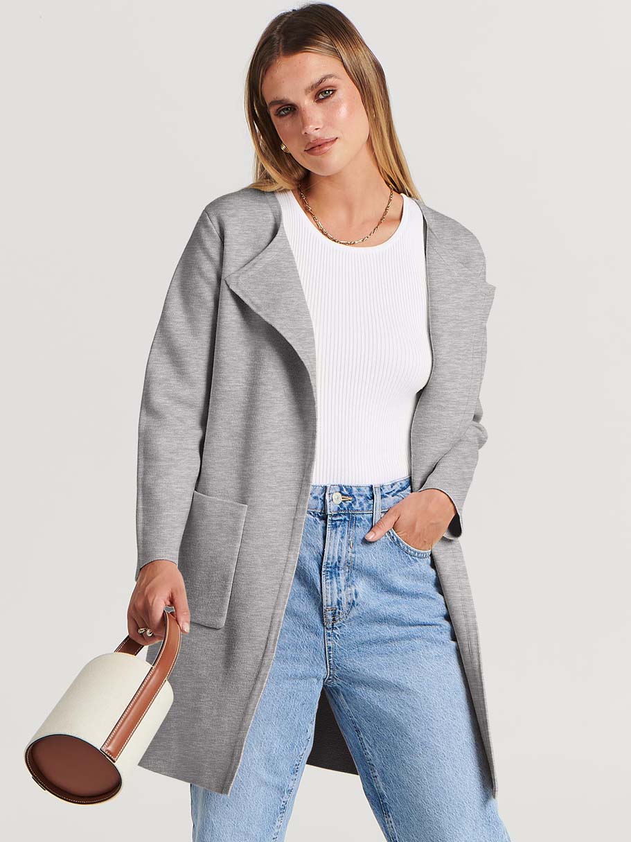 ANRABESS Womens Cardigan Sweater Open Front Knit Long Coatigan Dressy Casual Jacket Coat 2025 Fall Outfits Classy Clothes