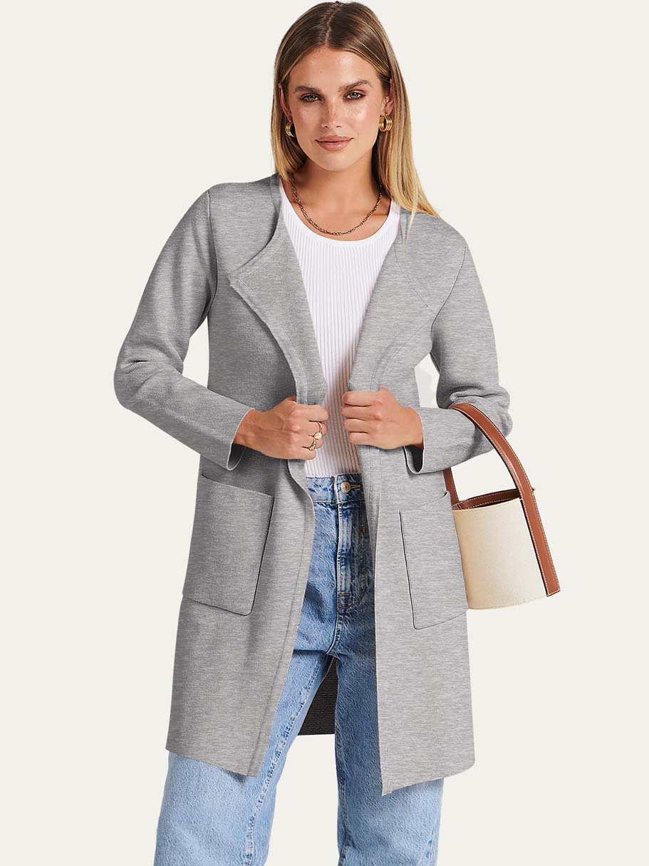 ANRABESS Womens Cardigan Sweater Open Front Knit Long Coatigan Dressy Casual Jacket Coat 2025 Fall Outfits Classy Clothes