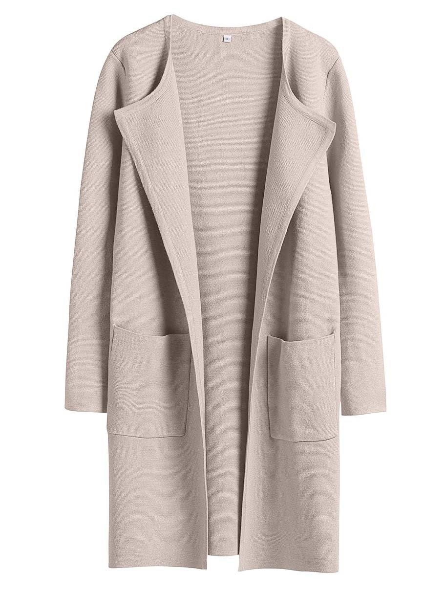 ANRABESS Womens Cardigan Sweater Open Front Knit Long Coatigan Dressy Casual Jacket Coat 2025 Fall Outfits Classy Clothes