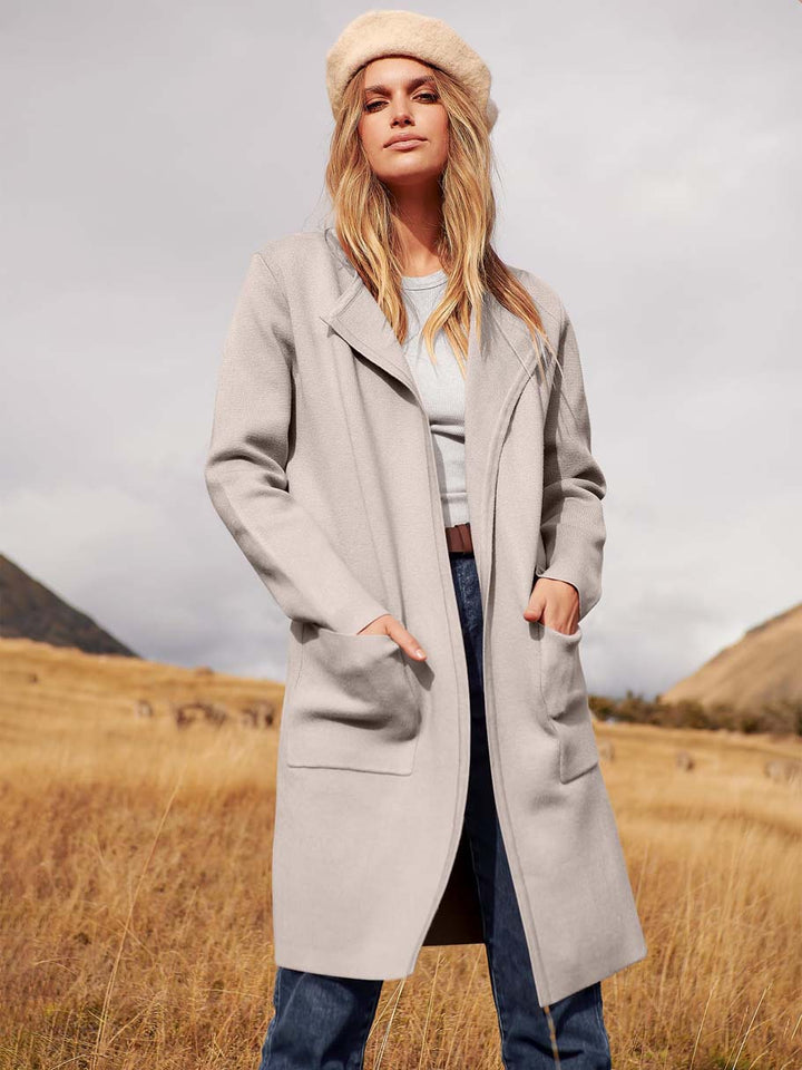ANRABESS Womens Cardigan Sweater Open Front Knit Long Coatigan Dressy Casual Jacket Coat 2025 Fall Outfits Classy Clothes