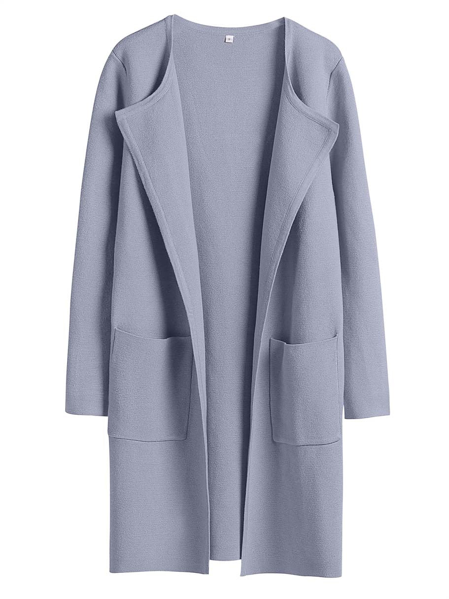 ANRABESS Womens Cardigan Sweater Open Front Knit Long Coatigan Dressy Casual Jacket Coat 2025 Fall Outfits Classy Clothes