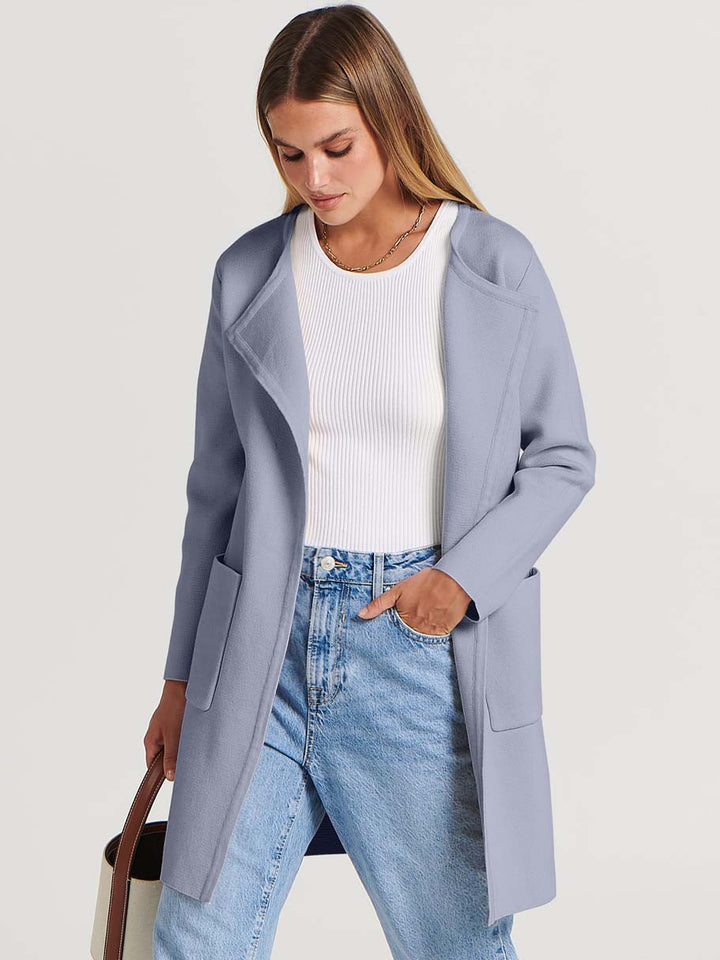 ANRABESS Womens Cardigan Sweater Open Front Knit Long Coatigan Dressy Casual Jacket Coat 2025 Fall Outfits Classy Clothes