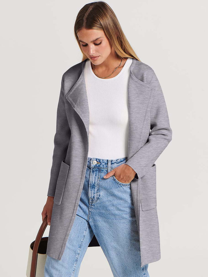 ANRABESS Womens Cardigan Sweater Open Front Knit Long Coatigan Dressy Casual Jacket Coat 2025 Fall Outfits Classy Clothes