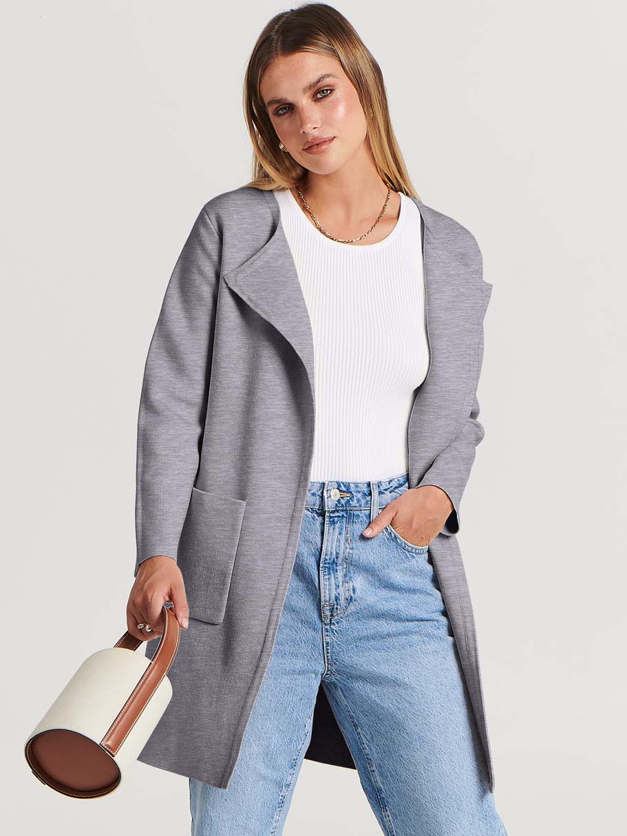 ANRABESS Womens Cardigan Sweater Open Front Knit Long Coatigan Dressy Casual Jacket Coat 2025 Fall Outfits Classy Clothes