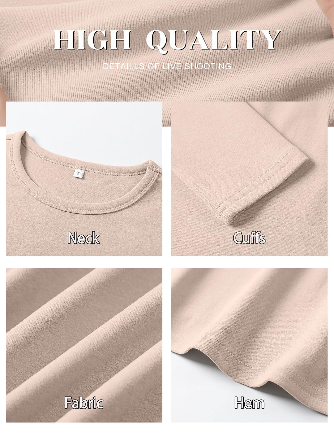 ANRABESS Womens Long Sleeve Thermal Shirts Slim Fit Basic Tee Tops Warm Fleece Undershirts 2025 Fall Winter Layer Outfits