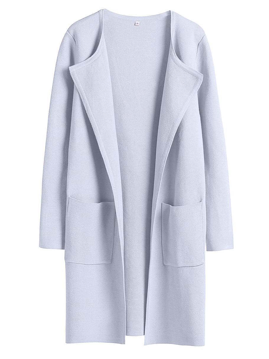 ANRABESS Womens Cardigan Sweater Open Front Knit Long Coatigan Dressy Casual Jacket Coat 2025 Fall Outfits Classy Clothes