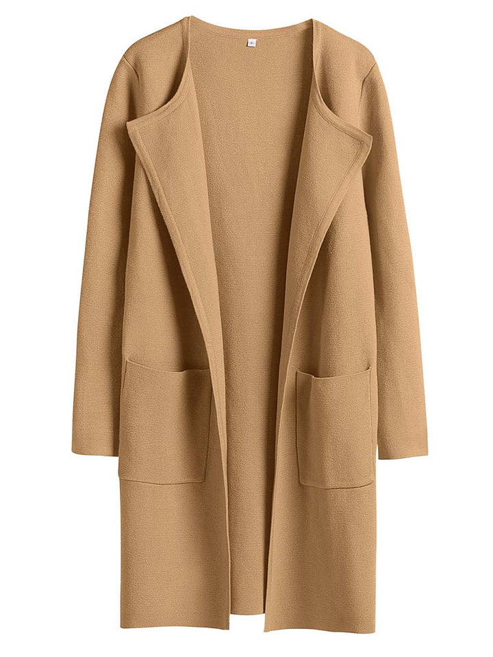 ANRABESS Womens Cardigan Sweater Open Front Knit Long Coatigan Dressy Casual Jacket Coat 2025 Fall Outfits Classy Clothes