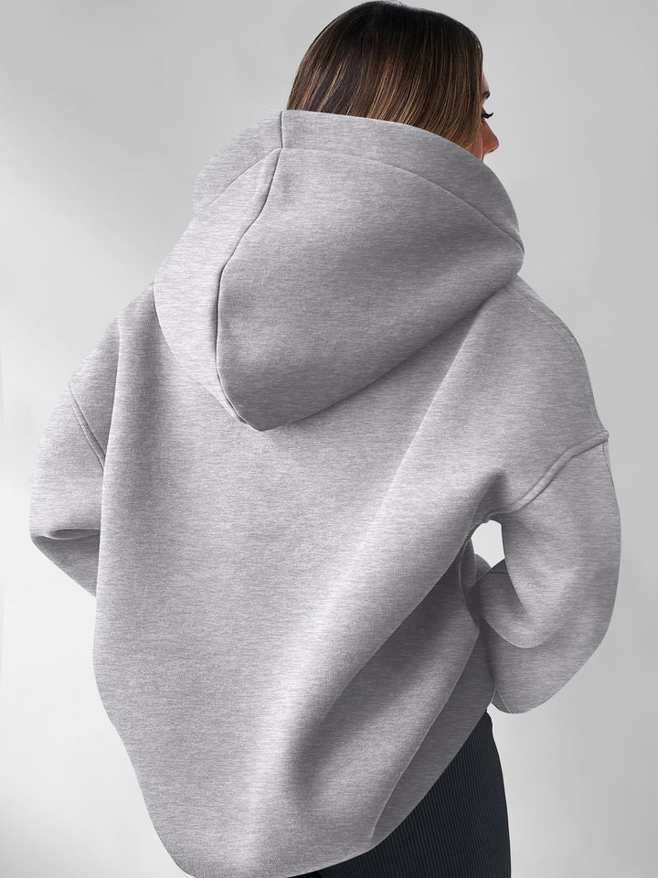 ANRABESS Womens Oversized Hoodies V Neck Sweatshirts Fleece Long Sleeve Pullover Y2K Clothes 2025 Fall Trendy Outfits