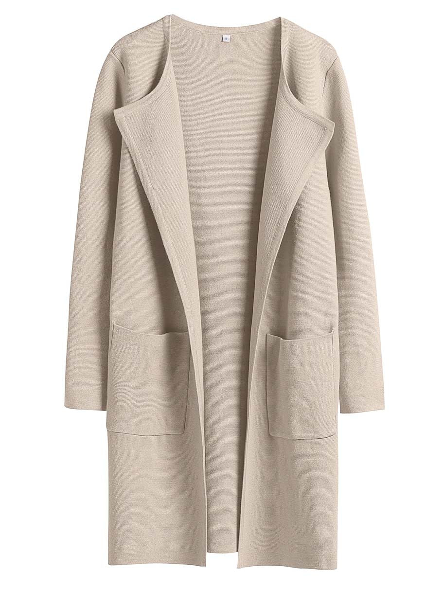 ANRABESS Womens Cardigan Sweater Open Front Knit Long Coatigan Dressy Casual Jacket Coat 2025 Fall Outfits Classy Clothes
