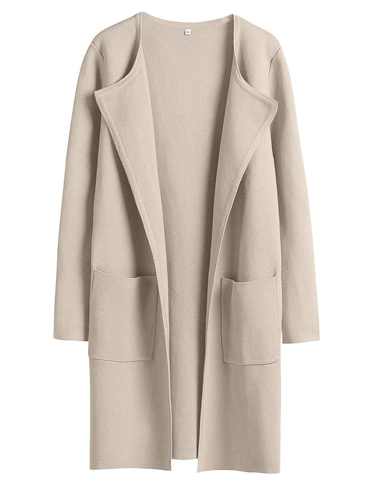 ANRABESS Womens Cardigan Sweater Open Front Knit Long Coatigan Dressy Casual Jacket Coat 2025 Fall Outfits Classy Clothes