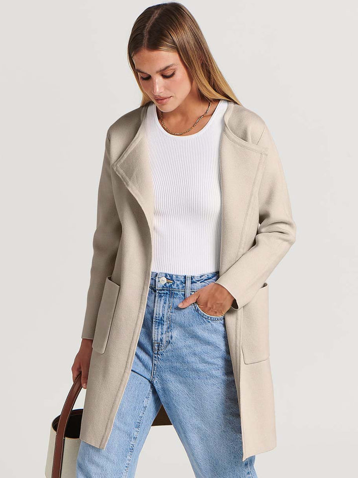 ANRABESS Womens Cardigan Sweater Open Front Knit Long Coatigan Dressy Casual Jacket Coat 2025 Fall Outfits Classy Clothes
