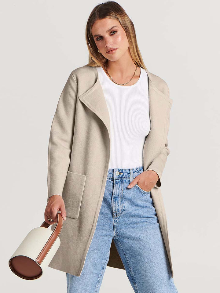 ANRABESS Womens Cardigan Sweater Open Front Knit Long Coatigan Dressy Casual Jacket Coat 2025 Fall Outfits Classy Clothes