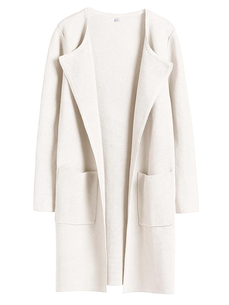 ANRABESS Womens Cardigan Sweater Open Front Knit Long Coatigan Dressy Casual Jacket Coat 2025 Fall Outfits Classy Clothes
