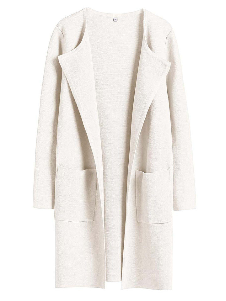 ANRABESS Womens Cardigan Sweater Open Front Knit Long Coatigan Dressy Casual Jacket Coat 2025 Fall Outfits Classy Clothes
