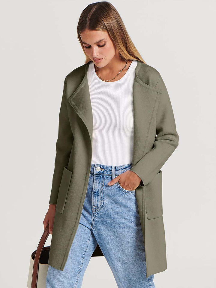 ANRABESS Womens Cardigan Sweater Open Front Knit Long Coatigan Dressy Casual Jacket Coat 2025 Fall Outfits Classy Clothes