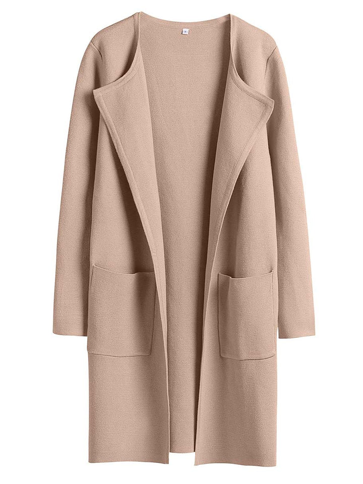 ANRABESS Womens Cardigan Sweater Open Front Knit Long Coatigan Dressy Casual Jacket Coat 2025 Fall Outfits Classy Clothes