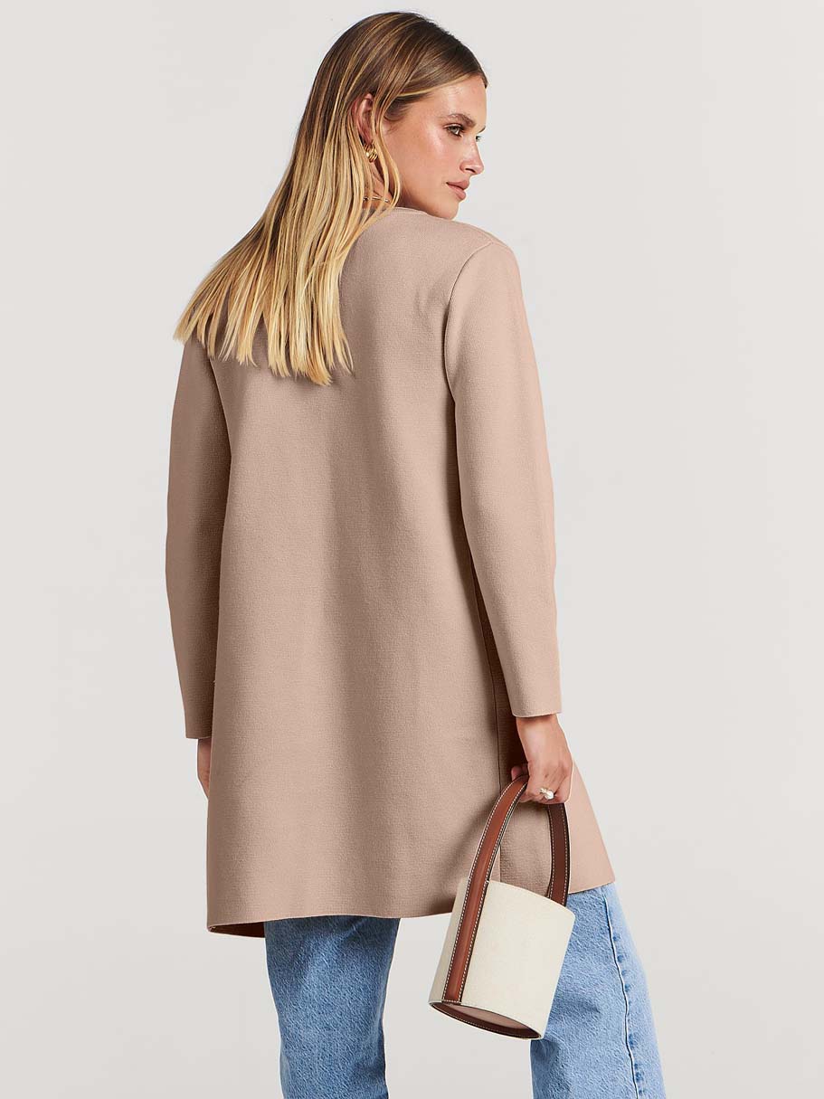 ANRABESS Womens Cardigan Sweater Open Front Knit Long Coatigan Dressy Casual Jacket Coat 2025 Fall Outfits Classy Clothes