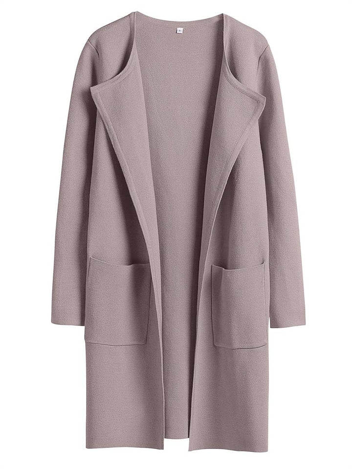 ANRABESS Womens Cardigan Sweater Open Front Knit Long Coatigan Dressy Casual Jacket Coat 2025 Fall Outfits Classy Clothes