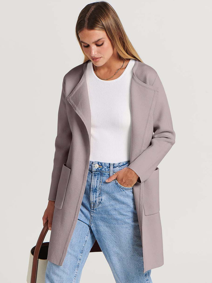ANRABESS Womens Cardigan Sweater Open Front Knit Long Coatigan Dressy Casual Jacket Coat 2025 Fall Outfits Classy Clothes
