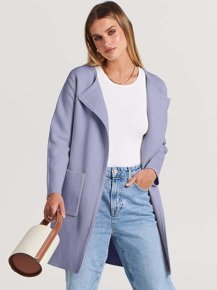 ANRABESS Womens Cardigan Sweater Open Front Knit Long Coatigan Dressy Casual Jacket Coat 2025 Fall Outfits Classy Clothes