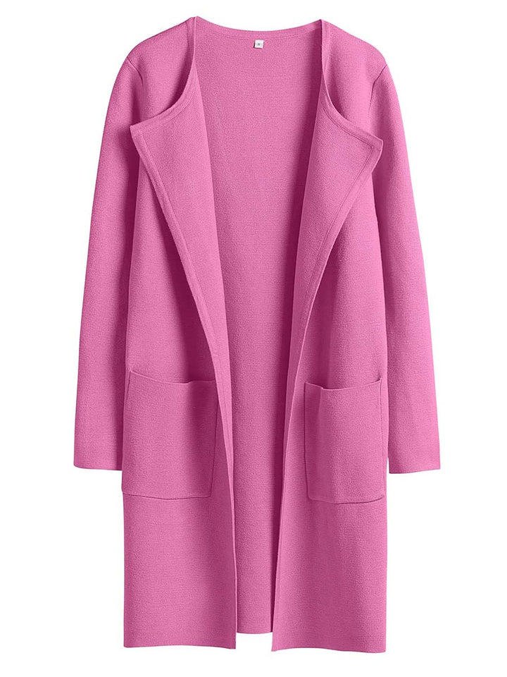ANRABESS Womens Cardigan Sweater Open Front Knit Long Coatigan Dressy Casual Jacket Coat 2025 Fall Outfits Classy Clothes