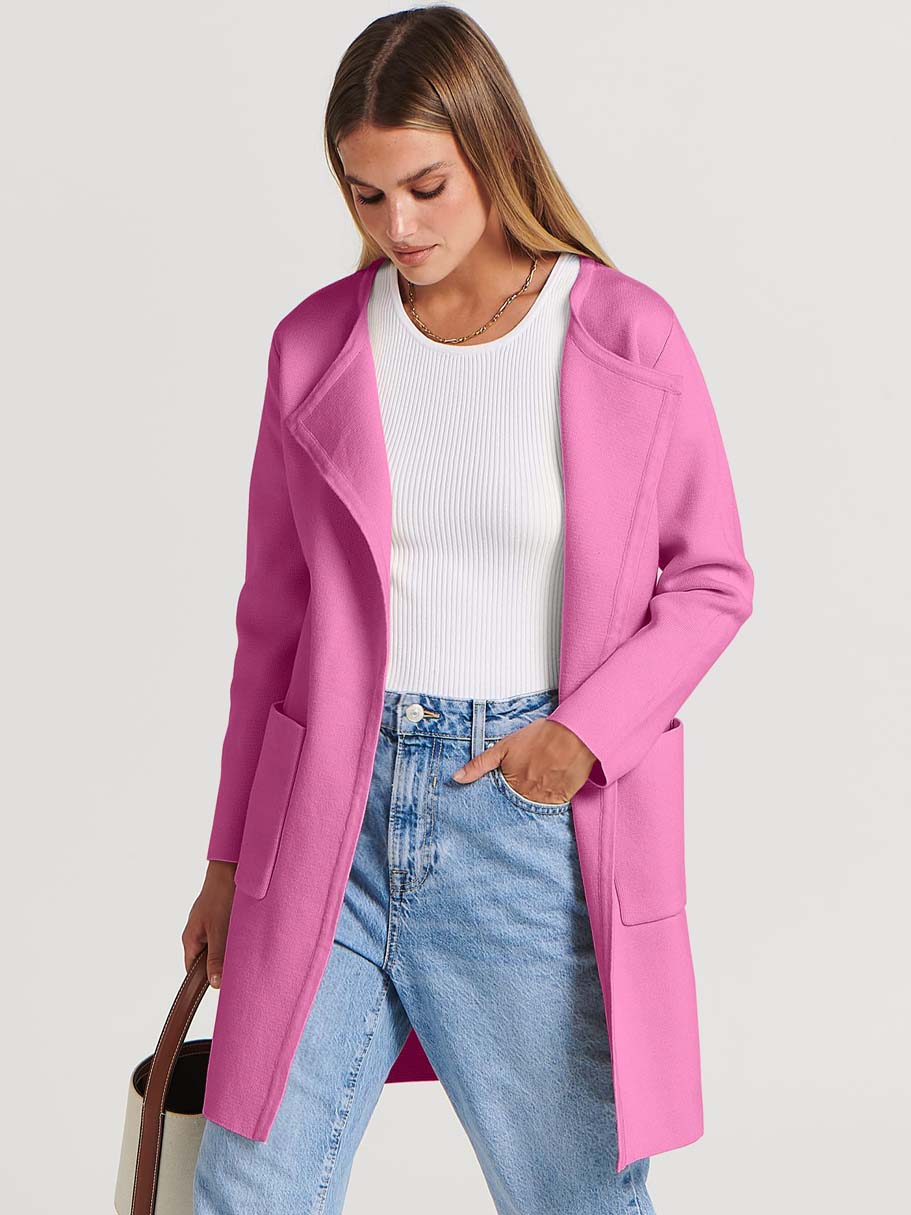 ANRABESS Womens Cardigan Sweater Open Front Knit Long Coatigan Dressy Casual Jacket Coat 2025 Fall Outfits Classy Clothes
