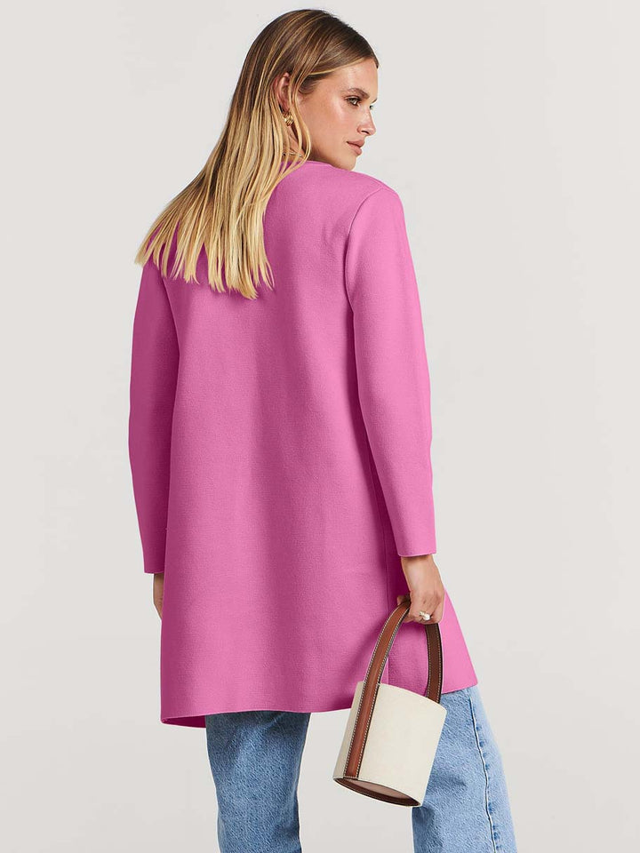 ANRABESS Womens Cardigan Sweater Open Front Knit Long Coatigan Dressy Casual Jacket Coat 2025 Fall Outfits Classy Clothes