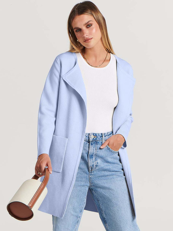 ANRABESS Womens Cardigan Sweater Open Front Knit Long Coatigan Dressy Casual Jacket Coat 2025 Fall Outfits Classy Clothes