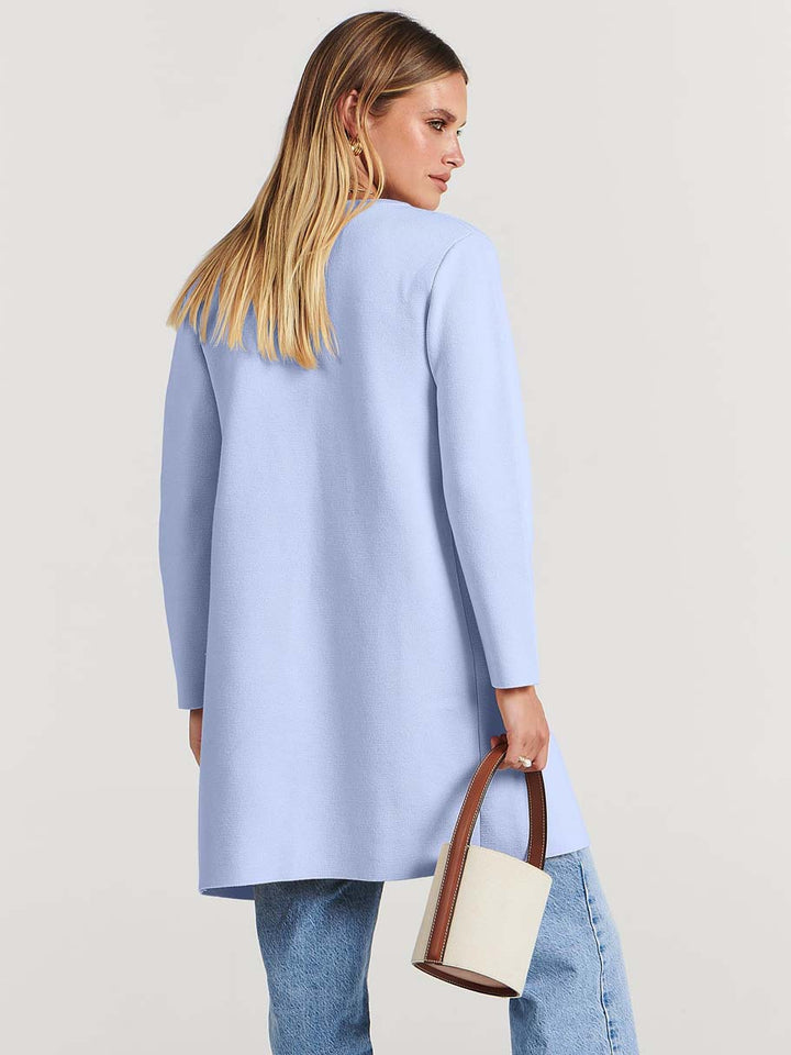 ANRABESS Womens Cardigan Sweater Open Front Knit Long Coatigan Dressy Casual Jacket Coat 2025 Fall Outfits Classy Clothes
