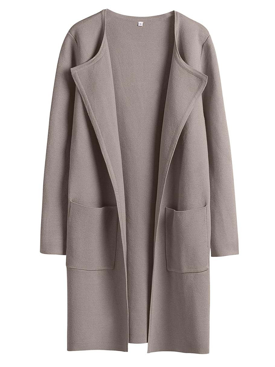 ANRABESS Womens Cardigan Sweater Open Front Knit Long Coatigan Dressy Casual Jacket Coat 2025 Fall Outfits Classy Clothes