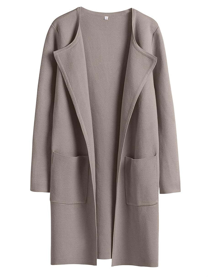 ANRABESS Womens Cardigan Sweater Open Front Knit Long Coatigan Dressy Casual Jacket Coat 2025 Fall Outfits Classy Clothes