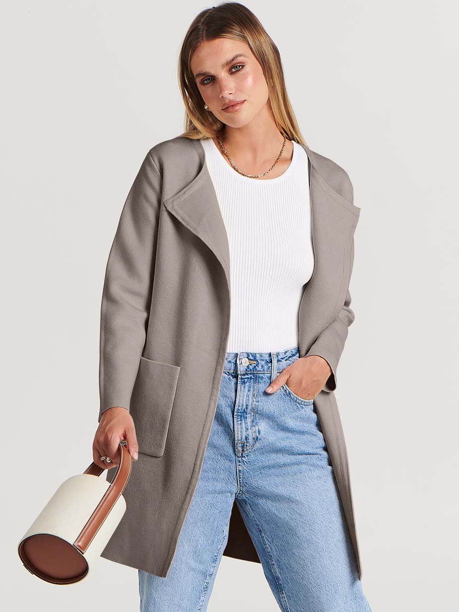 ANRABESS Womens Cardigan Sweater Open Front Knit Long Coatigan Dressy Casual Jacket Coat 2025 Fall Outfits Classy Clothes