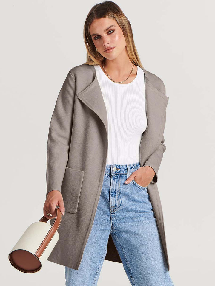 ANRABESS Womens Cardigan Sweater Open Front Knit Long Coatigan Dressy Casual Jacket Coat 2025 Fall Outfits Classy Clothes