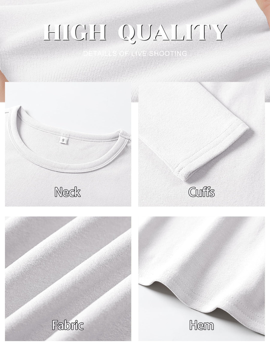 ANRABESS Womens Long Sleeve Thermal Shirts Slim Fit Basic Tee Tops Warm Fleece Undershirts 2025 Fall Winter Layer Outfits