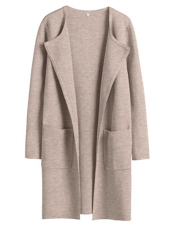 ANRABESS Womens Cardigan Sweater Open Front Knit Long Coatigan Dressy Casual Jacket Coat 2026 Fall Outfits Classy Clothes