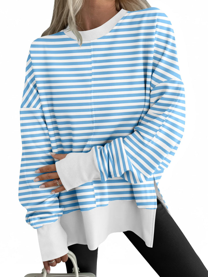 ANRABESS Oversized Sweatshirts for Women Thumbhole Long Sleeve Hoodies Shirts Fall Side Slit Pullover Fashion Top Teen Y2k Outfits