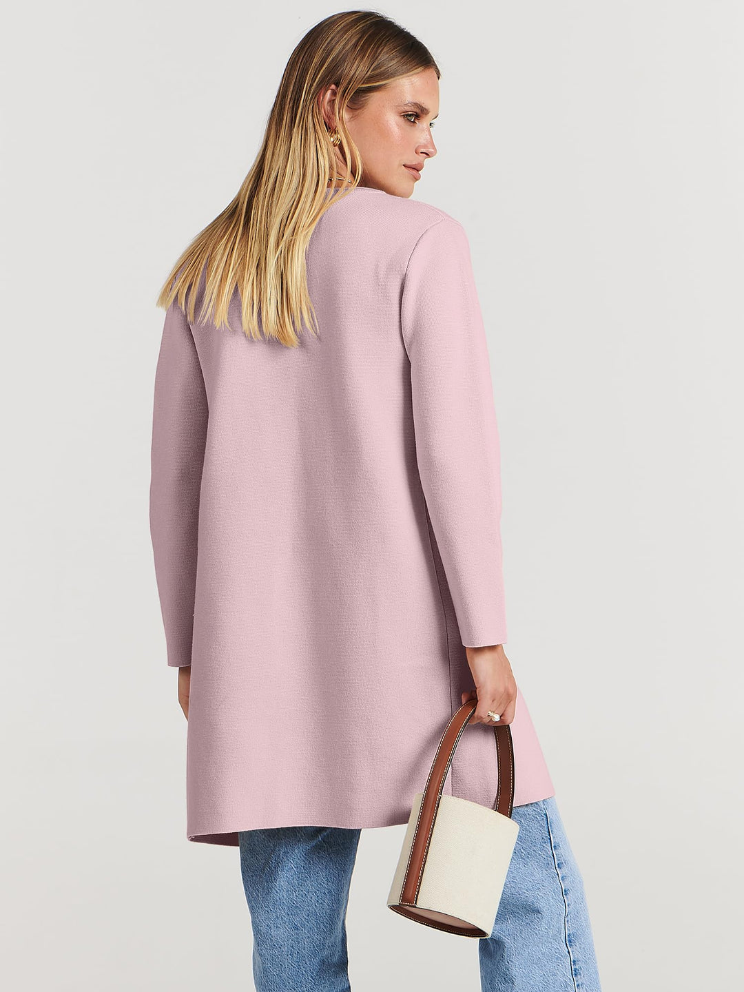 ANRABESS Womens Cardigan Sweater Open Front Knit Long Coatigan Dressy Casual Jacket Coat 2026 Fall Outfits Classy Clothes