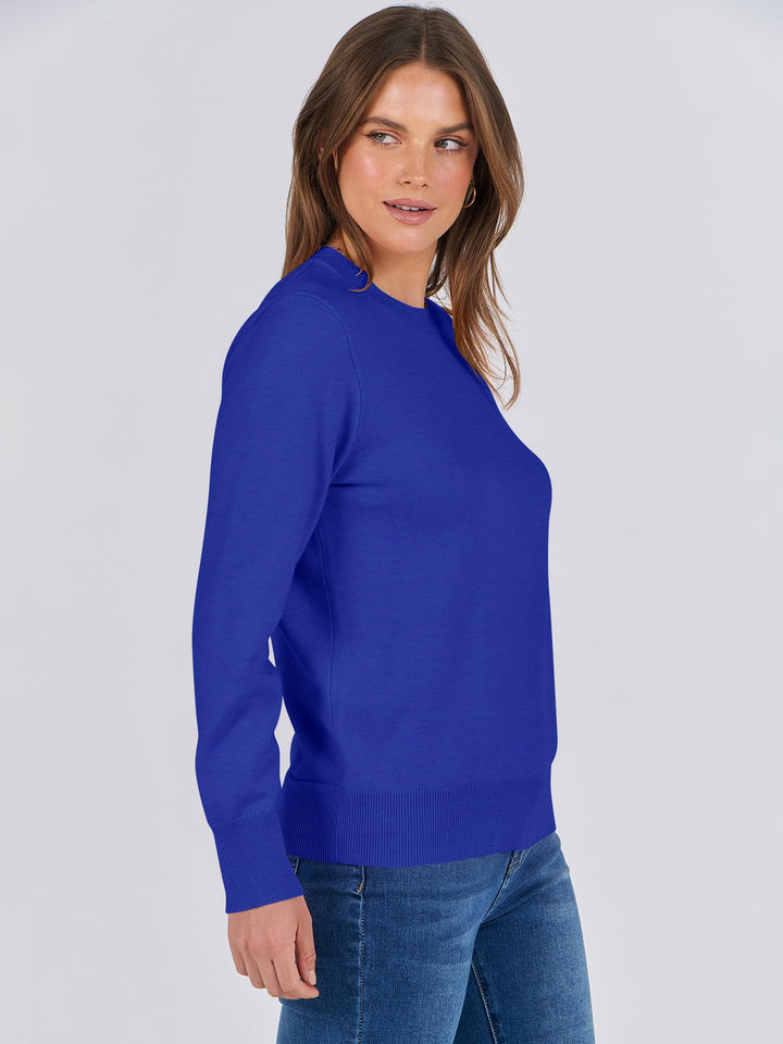 ANRABESS Long Sleeve Lightweight Fall Sweaters for Women| Crewneck Soft Basic Knit Pullover,2026 Fall Fashion Outfits,Casual Work Top,Travel Vacation All Day Wear,Winter Layer Clothes