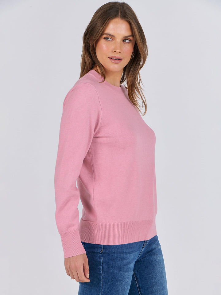 ANRABESS Long Sleeve Lightweight Fall Sweaters for Women| Crewneck Soft Basic Knit Pullover,2026 Fall Fashion Outfits,Casual Work Top,Travel Vacation All Day Wear,Winter Layer Clothes