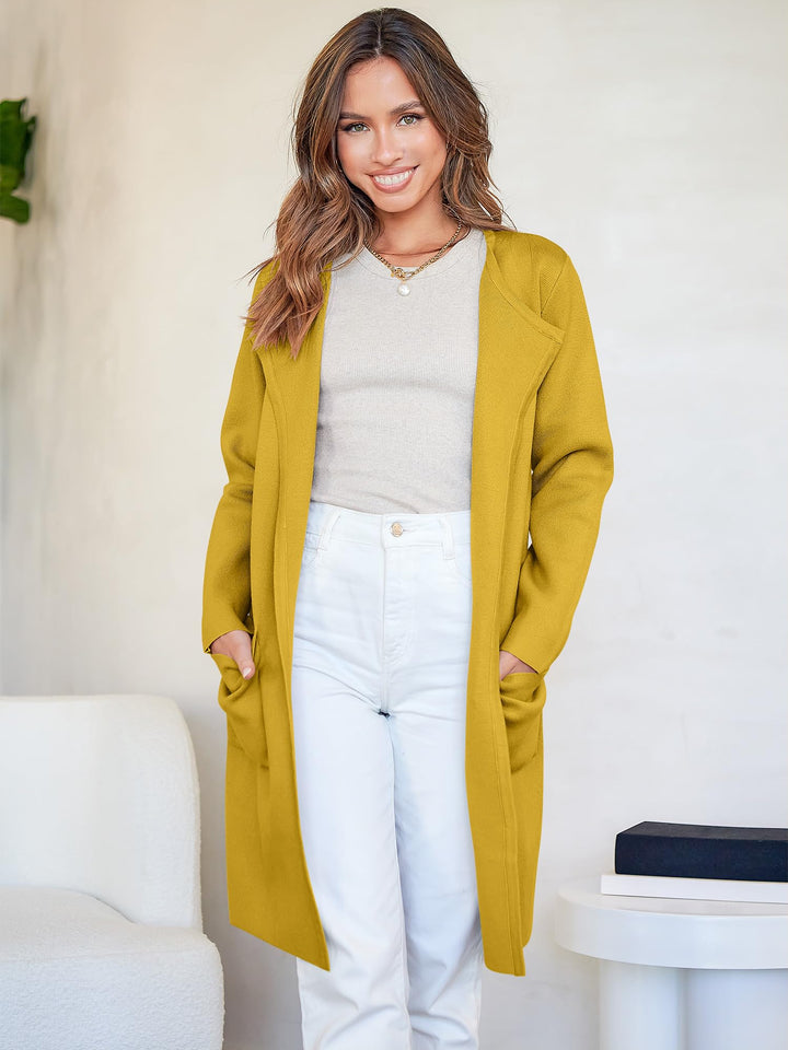 ANRABESS Womens Cardigan Sweater Open Front Knit Long Coatigan Dressy Casual Jacket Coat 2026 Fall Outfits Classy Clothes