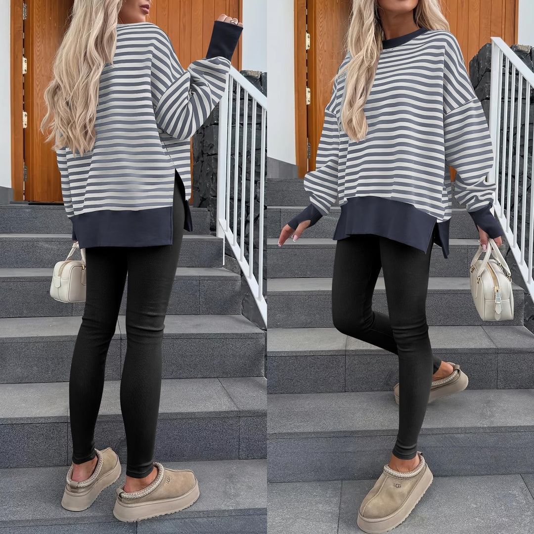 ANRABESS Oversized Sweatshirts for Women Thumbhole Long Sleeve Hoodies Shirts Fall Side Slit Pullover Fashion Top Teen Y2k Outfits