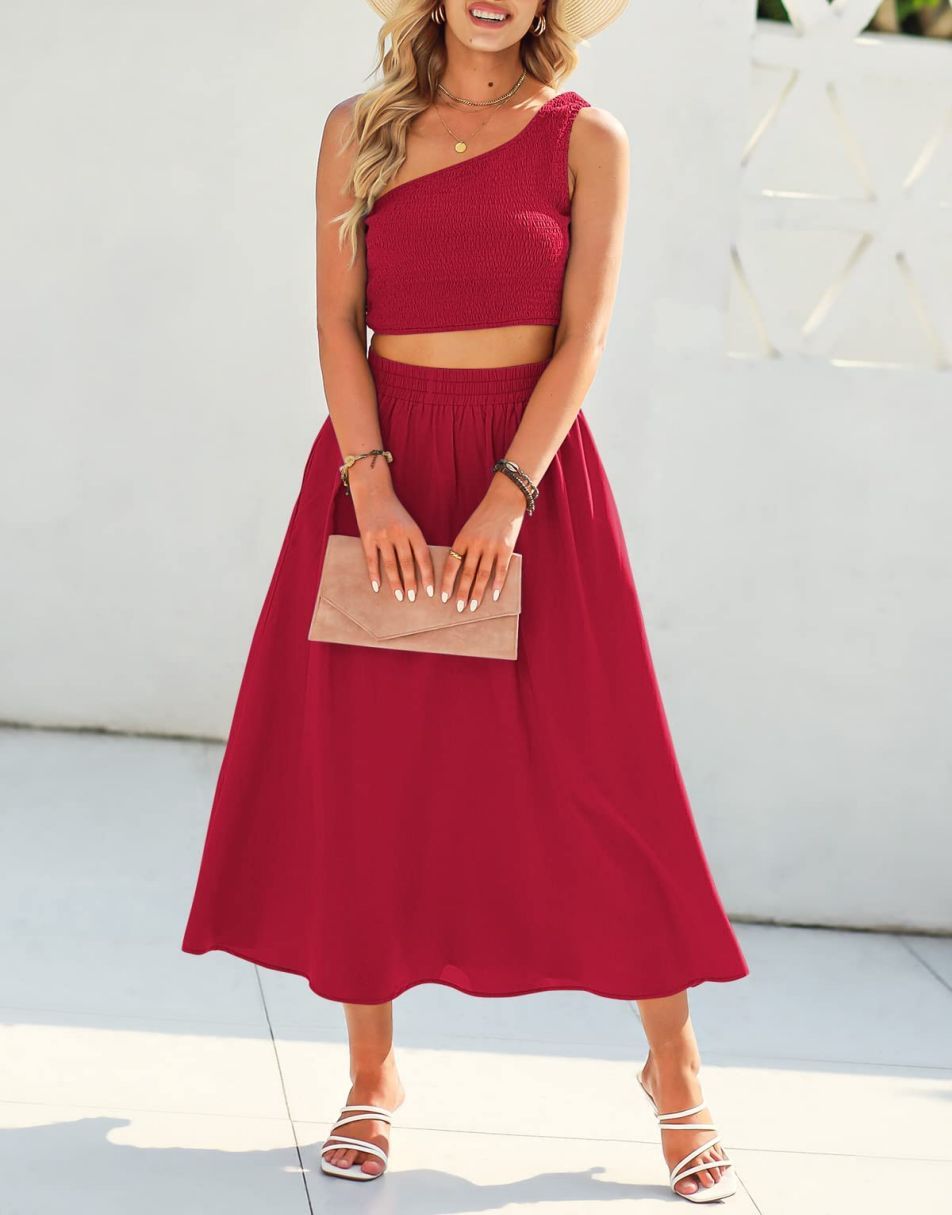 High waisted hotsell two piece outfit