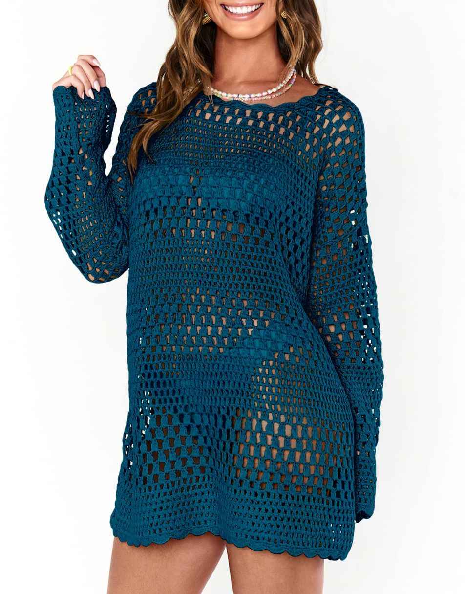 Sweater swimsuit cover up on sale