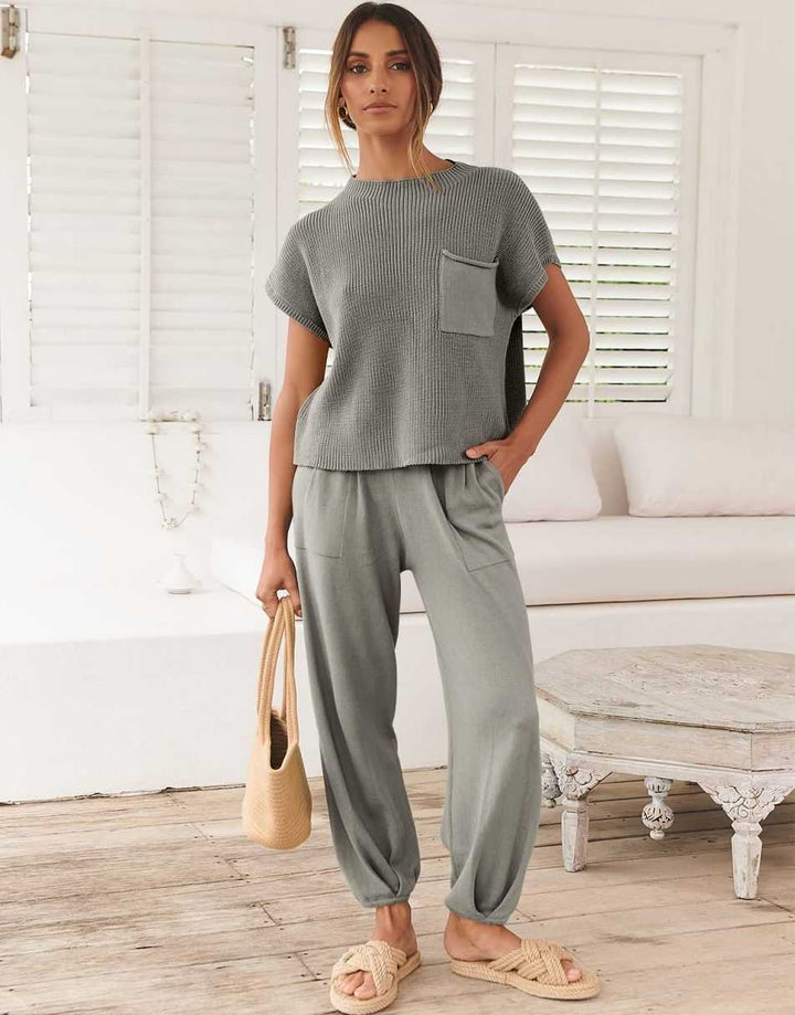 ANRABESS Women's Sweater Tops and Pants Tracksuit Lounge Sets