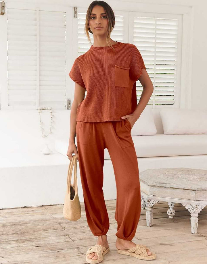 ANRABESS Women's Sweater Tops and Pants Tracksuit Lounge Sets