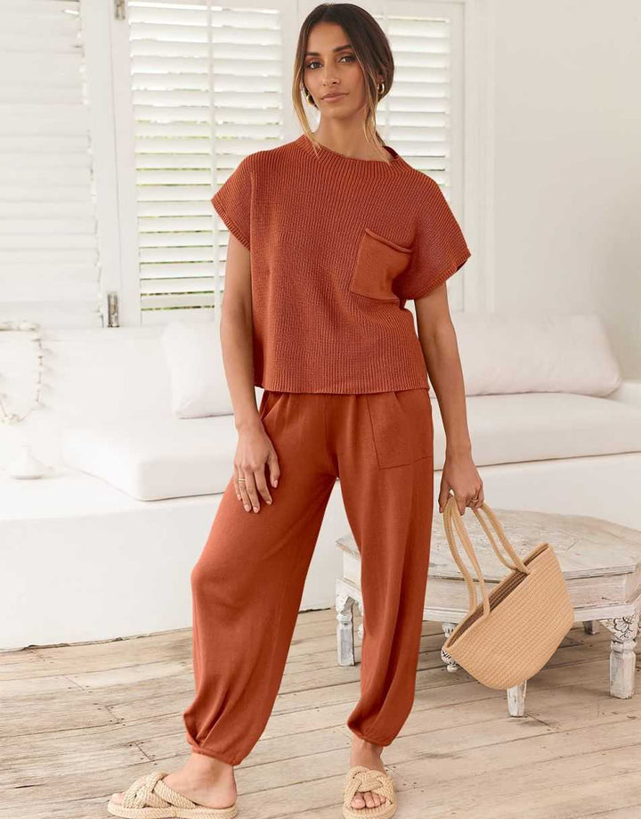 ANRABESS Women's Sweater Tops and Pants Tracksuit Lounge Sets